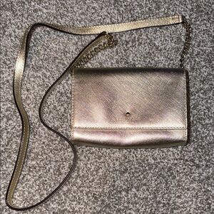 Kate Spade Metallic Gold Crossbody Bag